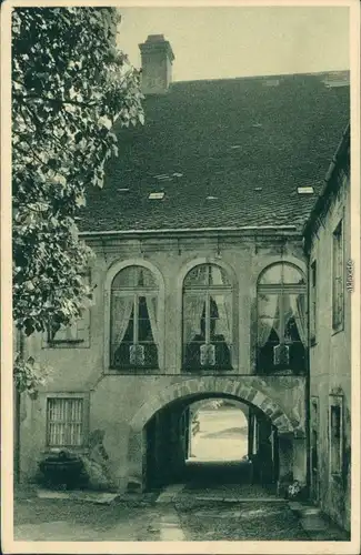 Weesenstein (Müglitz) Innerer Schloßhof vom Schloss Weesenstein 1924