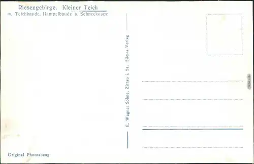 Brückenberg-Krummhübel   Karpacz Kleiner Teich m.  u. Schneekoppe 1932