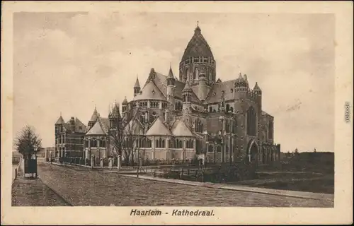Ansichtskarte Haarlem Kathedrale 1927