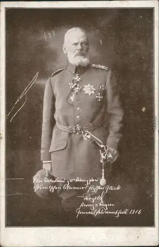 Ansichtskarte  Soldaten-Porträts 1. Weltkrieg - Prinz Leopold von Bayern 1916