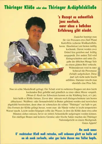 Ansichtskarte  Reklame & Werbung - Thüringer Klöße 1999