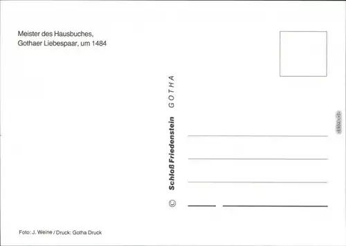  Gemälde: Meister des Hausbuches - Gothaer Liebespaar um 1484 1999