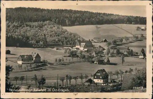 Ansichtskarte Rehefeld-Zaunhaus-Altenberg (Erzgebirge) Blick auf den Ort 1956