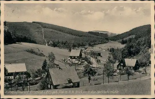 Rehefeld-Zaunhaus-Altenberg (Erzgebirge) Blick nach der Herklotzmühle 1937