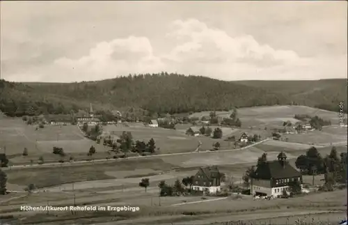 Ansichtskarte Rehefeld-Zaunhaus-Altenberg (Erzgebirge) Blick auf den Ort 1964