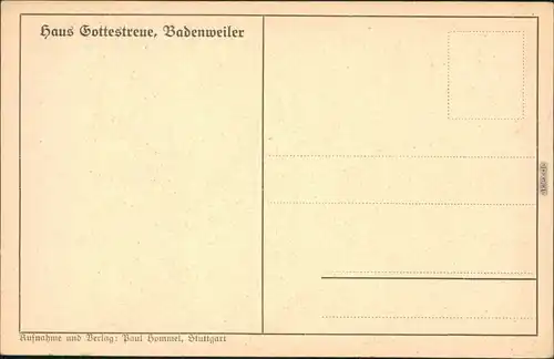 Ansichtskarte Badenweiler Waldandacht 1924