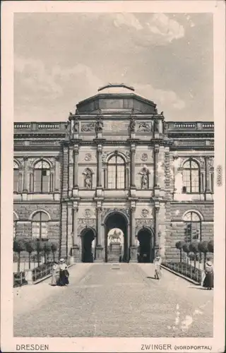 Ansichtskarte Innere Altstadt-Dresden Dresdner Zwinger 1917