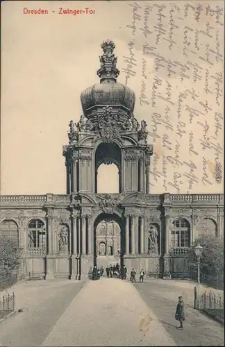 Ansichtskarte Innere Altstadt-Dresden Dresdner Zwinger - Zwinger-Tor 1916