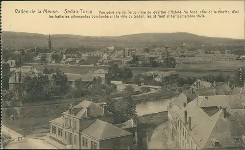 CPA Torcy Panorama-Ansicht mit Kirche im Hintergrund 1916