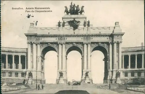 Etterbeek-Brüssel Bruxelles Jubelpark  Triumphbogen Parc du Cinquantenaire 1915