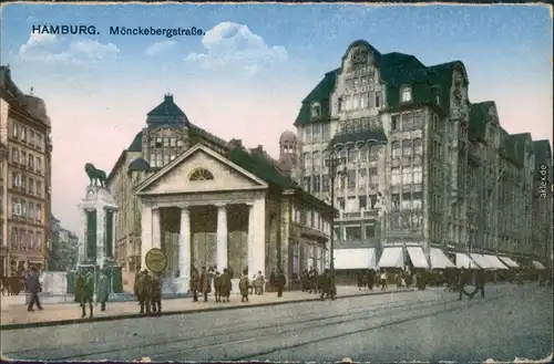 Ansichtskarte Altstadt-Hamburg Mönckebergstraße 1915