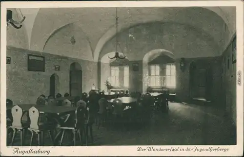 Augustusburg Schloss Augustusburg - Wanderersaal in der Jugendherberge 1932