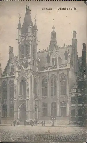 Ansichtskarte Diksmuide Dixmude Rathaus 1915