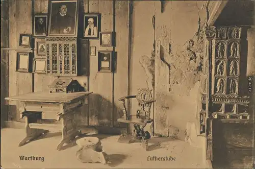 Ansichtskarte Eisenach Lutherstube auf der Wartburg 1913