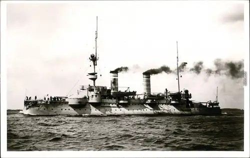Kreuzer (Kriegsschiffe) - S.M.S. Heimdall in voller Fahrt 1938 Privatfoto