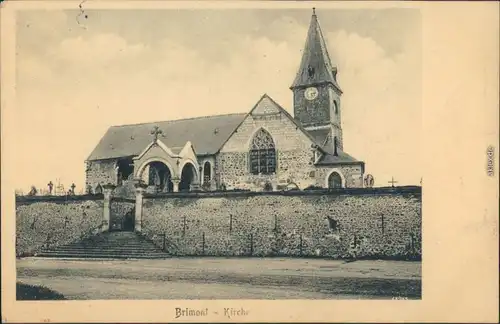 CPA Brimont (Marne) Kirche 1916 