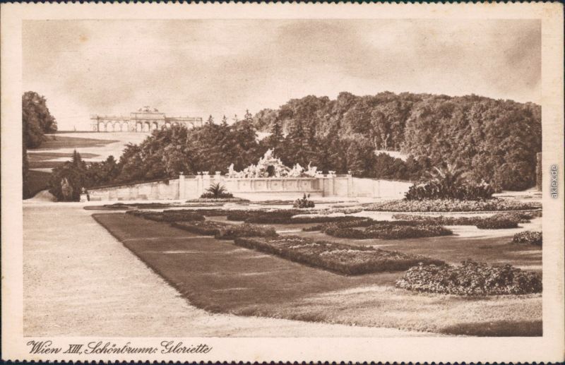 Hietzing (Lainz)Wien Gloriette (Schloss Schönbrunn) Gartenanlage