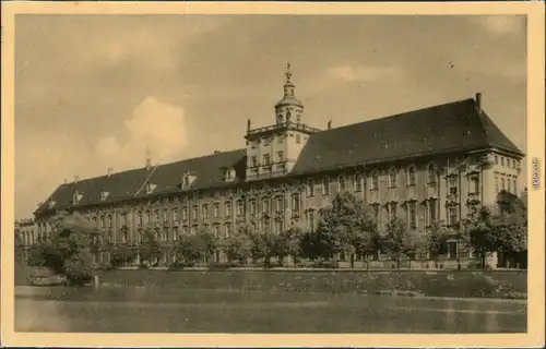 Ansichtskarte Breslau Wrocław Universität 1931