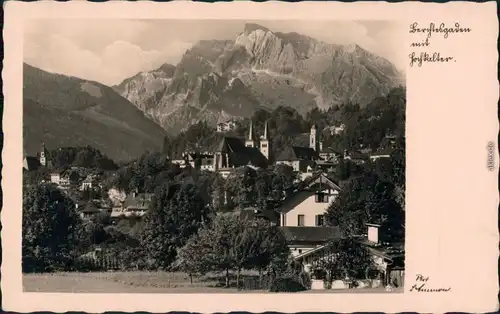 Ansichtskarte Berchtesgaden Blick zum Hochkalter 1938