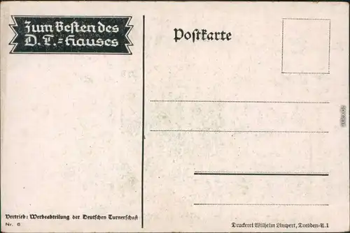 Ansichtskarte Deutschland Künstlerkarte Deutsche Turnerschaft Wem Gott 1934 