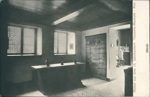 Ansichtskarte Kiel Thaulow-Museum - Möbel aus dem 15. Jh. 1912