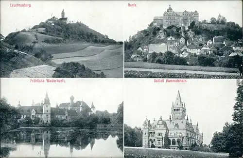 Trockenborn-Wolfersdorf Burg Leuchtenburg, Burg  Schloss Hummelshain 1914