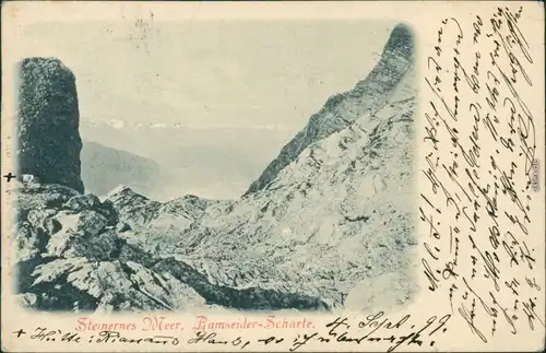 Berchtesgaden Schönfeldspitze: Steinernes Meer - Ramseider-Scharte 1899