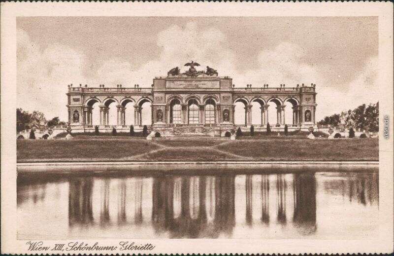 Hietzing (Lainz)Wien Gloriette (Schloss Schönbrunn) Gartenanlage