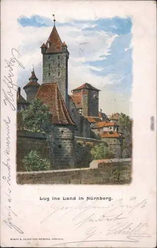 Ansichtskarte Nürnberg Nürnberger Burg 1898