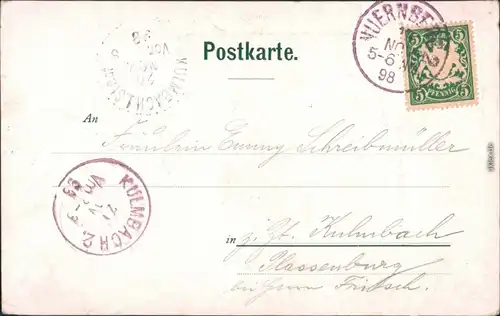 Ansichtskarte Nürnberg Nürnberger Burg 1898