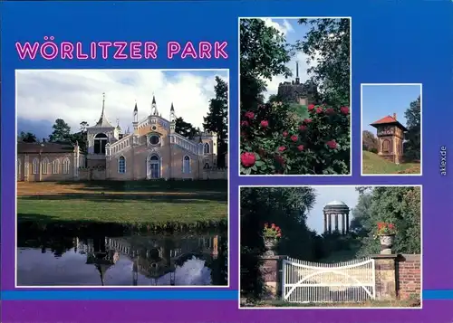 Wörlitz-Oranienbaum-Wörlitz Landschaftspark Wörlitz - Gotisches Haus, Monument, Limesturm, Venustempel 1997