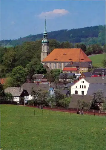 Ansichtskarte Cunewalde (Oberlausitz) Kumwałd Kirche 1996