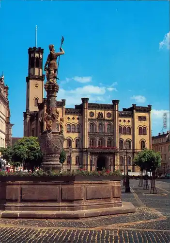 Ansichtskarte Zittau Rathaus 1995