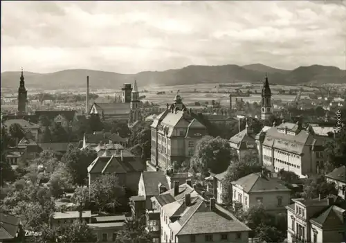 Ansichtskarte Zittau Blick auf den Ort 1970