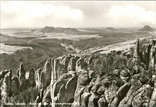 Ansichtskarte Bad Schandau Schrammsteinaussicht 1976