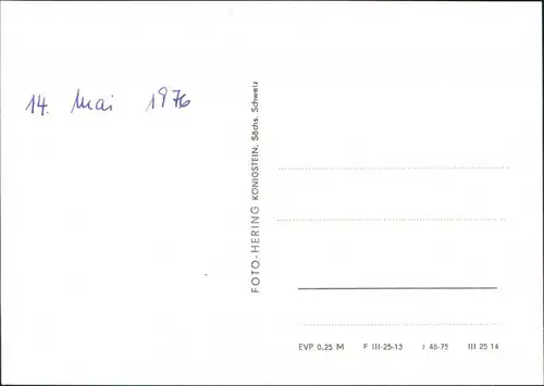 Ansichtskarte Reinhardtsdorf-Reinhardtsdorf-Schöna Wolfsberg 1975