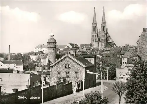 Ansichtskarte Görlitz Zgorzelec Panorama-Ansicht - Blick auf die Kirche 1975