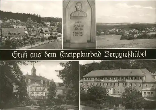 Bad Gottleuba-Bad Gottleuba-Berggießhübel Panorama 2x, Denkmal - Tafel, Historische Gebäude 1970