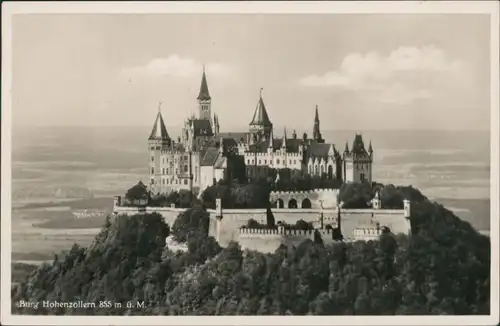 Ansichtskarte Bisingen Burg Hohenzollern 1936