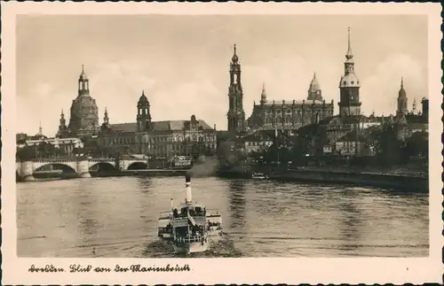 Ansichtskarte Innere Altstadt-Dresden Blick auf die Altstadt 1935