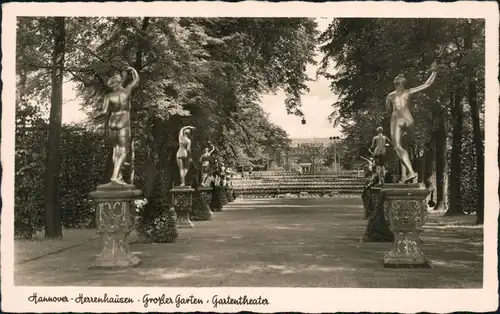 Ansichtskarte Herrenhausen-Hannover Großer Garten - Gartentheater 1937