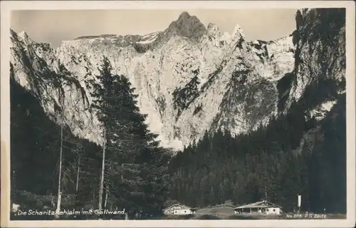 Ansichtskarte Berchtesgaden Scharitzkehlalm mit Göllwand 1929