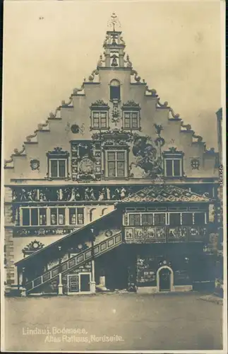 Ansichtskarte Lindau (Bodensee) Altes Rathaus - Nordseite 1924