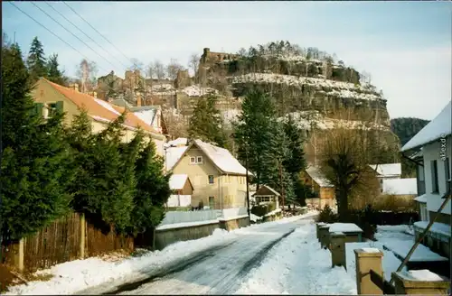 Ansichtskarte Oybin Straße, Berg 1999 