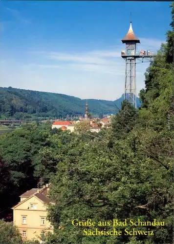 Ansichtskarte Bad Schandau Personenaufzug / Lift 1995