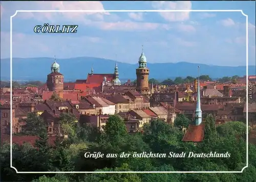 Ansichtskarte Görlitz Zgorzelec Blick auf die Stadt 1997