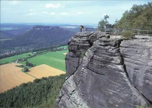 Ansichtskarte Porschdorf-Bad Schandau Aussichtspunkt auf dem Lilienstein 1994