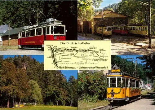 Ansichtskarte Kirnitzschtal Kirnitzschtalbahn 1994
