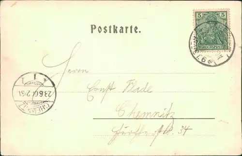 Ansichtskarte Bad Schandau Schrammsteine 1900