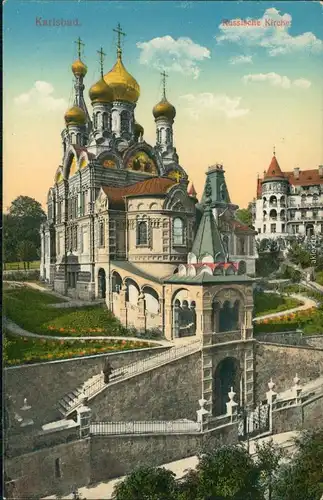 Karlsbad Karlovy Vary Russisch-Orthodoxe Kirche St. Peter und Paul 1910